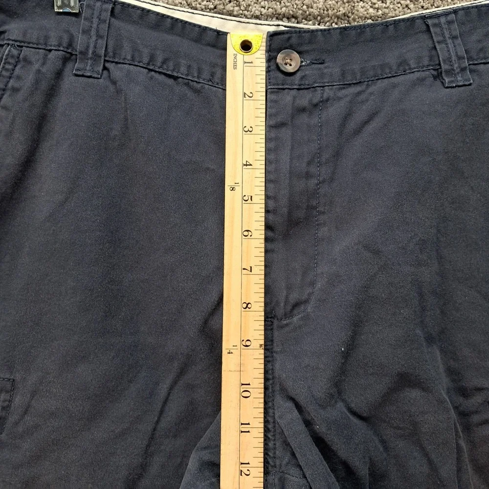 Merona Mens Navy Blue 100% Cotton Cargo Shorts Size‎ 38 Utility Pockets